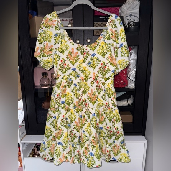 Laundry by Shelli Segal Floral Puff Sleeve Dress - Picture 6 of 9